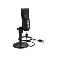 Fifine K670B USB Mikrofon Yayıncı Gamer Youtuber Bilgisayar Siyah Podcast Mikrofonu