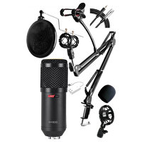 Lastvoice BM800 Mikrofon + Set-01 Stand + Shock Mount + Filtre + Ses Kartı