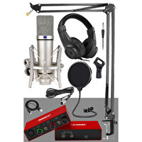 Midex Stüdyo Ekipmanları Style Paket-3 CX1 Mikrofon Ses Kartı Stüdyo Kayıt Seti