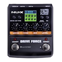 Nux Drive Force Overdrive ve Distortion Pedalı