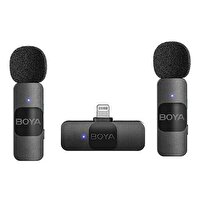 Boya BY-V2 Ultra Kompakt iPhone İkili Lightning Kablosuz Mikrofon