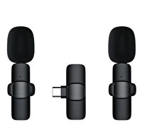 Torima K9 Type-C 2 Adet Kablosuz Yaka Mikrofonu