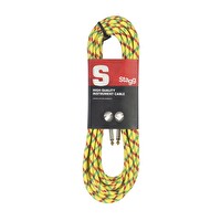 Stagg Enstrüman Kablosu Örgü Sargılı 3 Metre Sarı SGC3VT YL
