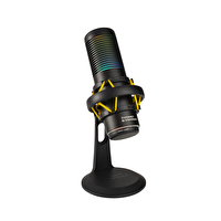 Thonet & Vander VX320 Dokunmatik RGB Led Titreşim Önleme Çok Yönlü Kardioid Siyah Yayıncı Mikrofonu