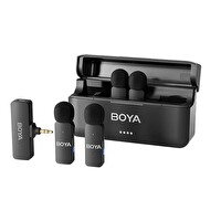 Boya BY-V4 4 Kişilik Şarj Kutulu Kablosuz Mikrofon Seti - 3.5mm TRS