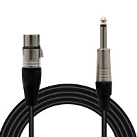 MagicVoice 10 MT Canon XLR Dişi - 6.35 MM Mono Erkek Metal Jak Mikrofon Ses Kablosu