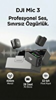 DJI Mic 3 (2 TX + 1 RX + Charging Case) - İthalatçı Garantili