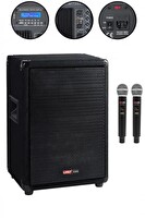 Lastvoice LPS-08MA Mikrofonlu Portatif Ahşap Kabin Hoparlör 8" 450W