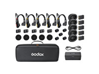 Godox Skytalk Air 5S Kablosuz Duplex 5 Kullanıcı Intercom Sistemi