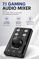 Coverzone ZR1333 7.1 Gaming Ses Kartı ENT USB Type-C Bluetooth 5.0 Audio Mixer