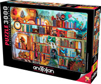 Anatolian 3000 Parça Gizemli Kitaplık Puzzle 4918