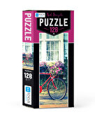 Blue Focus 128 Parça Puzzle - Red Bicycle