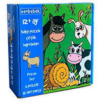 Neobebek 12 Parça Baby Çiftlik Hayvanları Puzzle MP32205