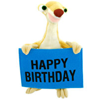 Neco Plush Buz Devri Sid Happy Birthday Peluş Oyuncak 22 CM ICE/20521-3