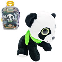 Asya Oyuncak Bavulda Yeşil Fularlı Panda Peluş Hayvan CESE-10044