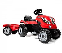 Smoby XL Römorklu Pedallı Kırmızı Traktör 710108