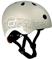 Scoot And Ride Helmet Reflective XXS-S Açık Gri Bebek Kaskı 181206-96498