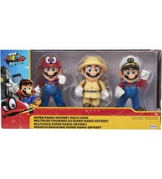 Nintendo Super Mario Lisanslı 10 CM 3'lü Paket Mario Odyssey Figür Set