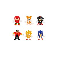 Goojitzu Sonic Mini Tails Knuckles Super Sonic Shadow Dr.Eggman Esneyebilen 6'lı Figür Oyuncak GJN03000