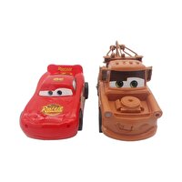 Farbu Oyuncak Cars Şimşek McQueen ve Mater Oyuncak Sürtmeli 2'li Araç Seti 8896