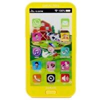 Can Ali Toys Whirley Dokunmatik Türkçe Sesli Sarı Oyuncak Akıllı Telefon CNL633