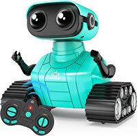 Playsheek Uzaktan Kumandalı Şarj Edilebilir Yeşil Emo Oyuncak Robot B0CGCKGBYH