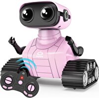 Playsheek Uzaktan Kumandalı Şarj Edilebilir Pembe Emo Oyuncak Robot B0CGC76RC3