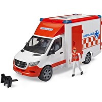 Bruder Mercedes Benz Sprinter Sirenli Ambulans ve Ekibi 02676