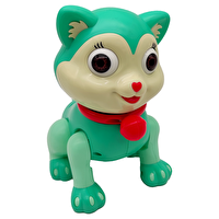 Can Ali Toys Pilli Yeşil Yürüyen Kedi FW-2070A