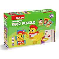 Puedo Manyetik Face Puzzle - Sevimli Suratlar (24 Parça)