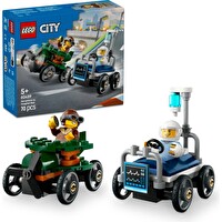 LEGO City Uçak Hastane Yatağına Karşı Yarış Arabası Paketi 60459
