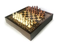 Star Oyun Vip Sedef Büyük Boy Satranç Takımı 40x40x8 CM - 1050446