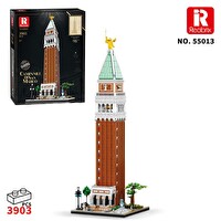 Reobrix 55013 Aziz Mark'ın Çan Kulesi Yaratıcı Yapı Blok Seti Building Blocks Campanile Di San Marco -3903 Parça