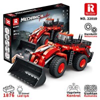 Reobrix Technic 22010 Dozer Kamyon Kumandalı&Motorlu Yaratıcı Yapı Blok Seti Building Blocks Mechanical Loader - 1876 Parça