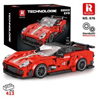 Reobrix Creator 676 Ferrari 599XX Spor Araba Yaratıcı Yapı Blok Seti Building Blocks - 413 Parça