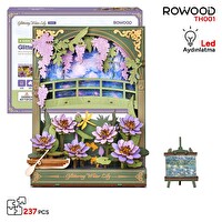 Rowood TH001 Nilüfer Çiçeği DIY Ahşap 3D Wooden Puzzle Detaylı Dekoratif Minyatür Maket Model Seti