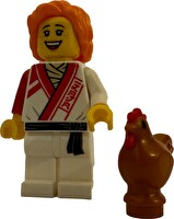 LEGO Minifigür Ninjago Dojo Student with Brown Chicken