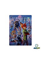 Ghostbastır Design Nick ve Judy 99 Parça Ayaklı Puzzle - Dekoratif Çocuk Yapbozu 0253