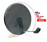 Antenci 40 CM Delikli Ofset Mini Çanak Anten