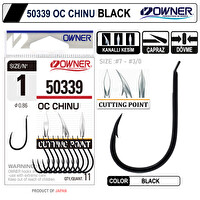 Owner 50339 Cut Chinu Siyah Olta İğnesi No:2-0