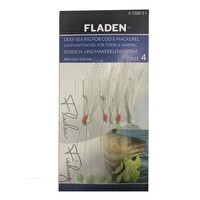 Fladen F1280WT-6-1 Fladen Sabiki Beyaz Tüylü 1 Numara 6 Kancalı Palamut Çaparisi