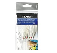Fladen F1280W-6-1-0 Fladen Sabiki Beyaz Tüylü 1/0 Numara 6 Kancalı Palamut Çaparisi