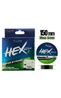 Fujin Hex Braid X4 Moss Green PE İp 150 M 0.2 MM Olta Misinası
