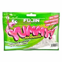 Fujin Yummy Sandworm Pearl White 7 CM Silikon Yem