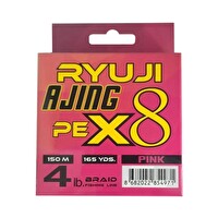 Ryuji Ajing X8 PE İp Misina Pink-PE 150 M 0.4 Olta Misinası