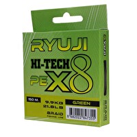 Ryuji Hi-Tech x8 Green İp 150 M 0.17 MM Olta Misinası