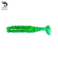 Argeus Karides Kokulu Fishack Silikon Kurt Balık Yemi 1.5G 45MM Yeşil - 10 Adet