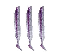 Fujin Salt Purple Eel Body 13 CM x3 Silikon Yem Gövde Sahte Balık
