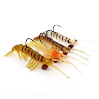 Effe Caridina 7.6 CM 6.5 G Silikon Karides 4 Renkli Set