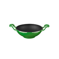 Lava Yekpare 16 CM Döküm Kulplu Mini Yeşil Wok LV WOK 16 K0 G